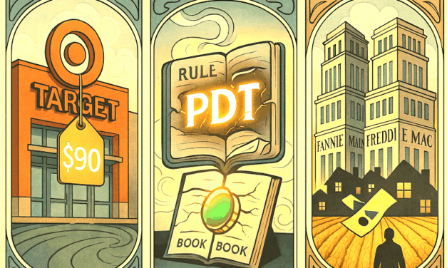 Three Quick Hits: Target, the PDT Rule, and a Mortgage Wildcard