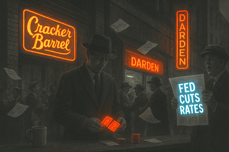 The Rational Trader: Cracker Barrel, Darden, and a Fed Cut