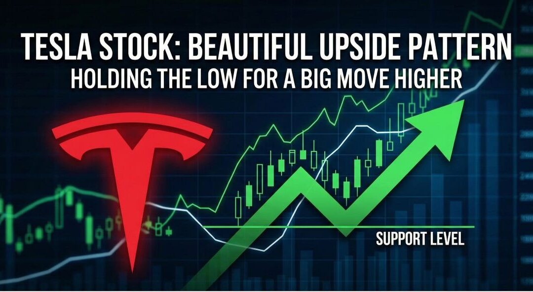 Tesla’s Beautiful Upside Pattern: Holding the Low Could Trigger Big Move Higher