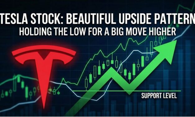Tesla’s Beautiful Upside Pattern: Holding the Low Could Trigger Big Move Higher