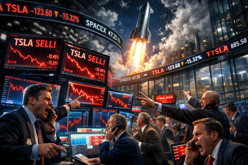 Is SpaceX’s Unusual IPO About to Trigger a BIG Sell-Off in Tesla?